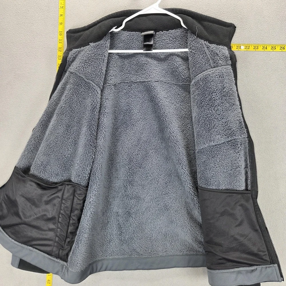 The North Face Jacket Mens 2XL Gray Chimborazo Heavy Fleece Sherpa Full Zip